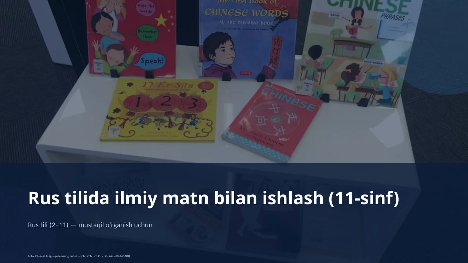 Rus tilida ilmiy matn bilan ishlash (11-sinf)