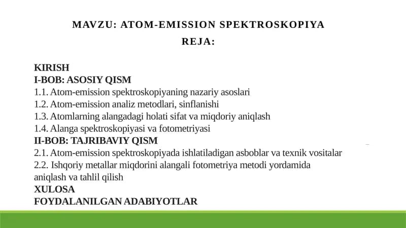Atom-emission spektroskopiya