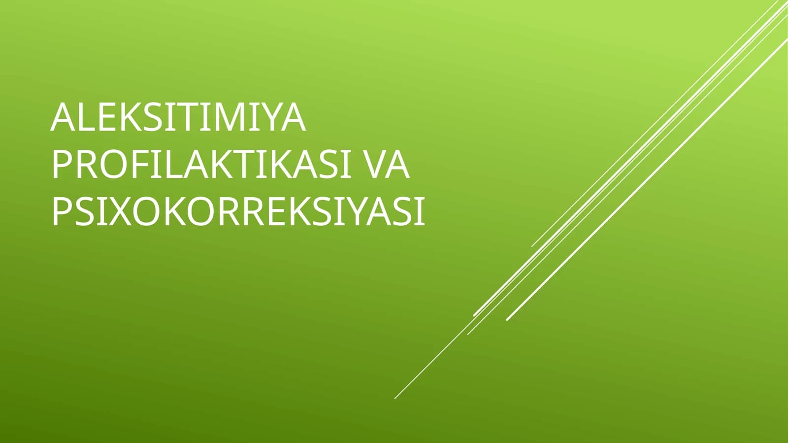 aleksitimiya profilaktikasi va psixokorreksiyasi