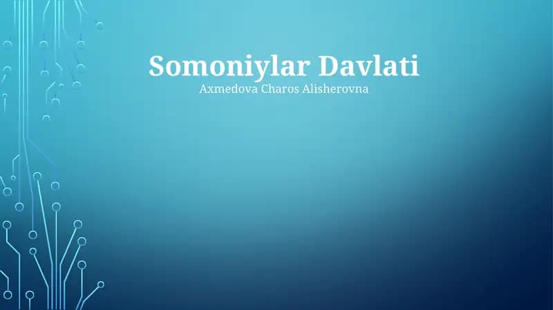 Somoniylar Davlati