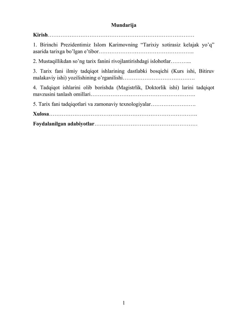 "Tarixiy xotirasiz kelajak yo’q"