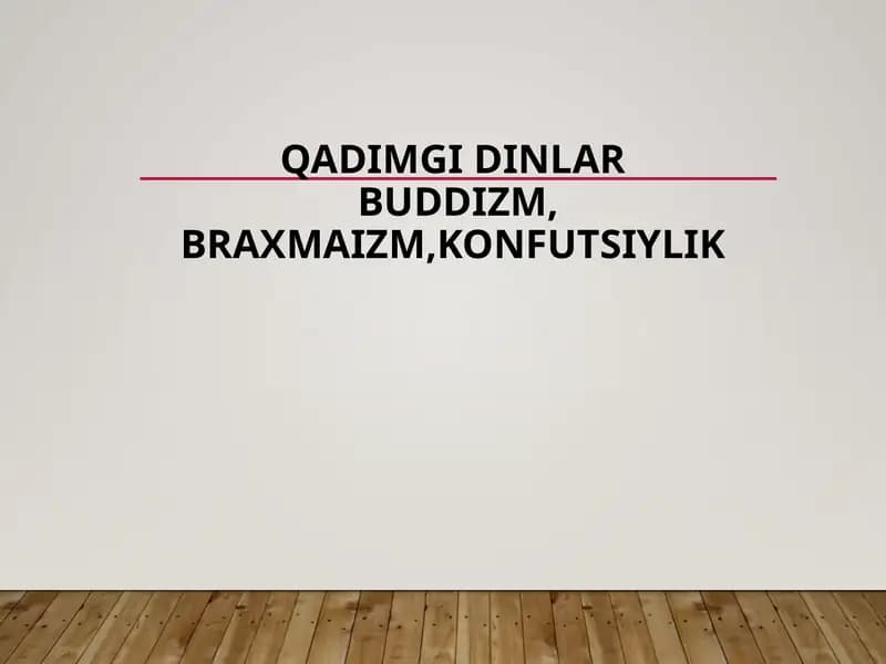 QADIMGI DINLAR