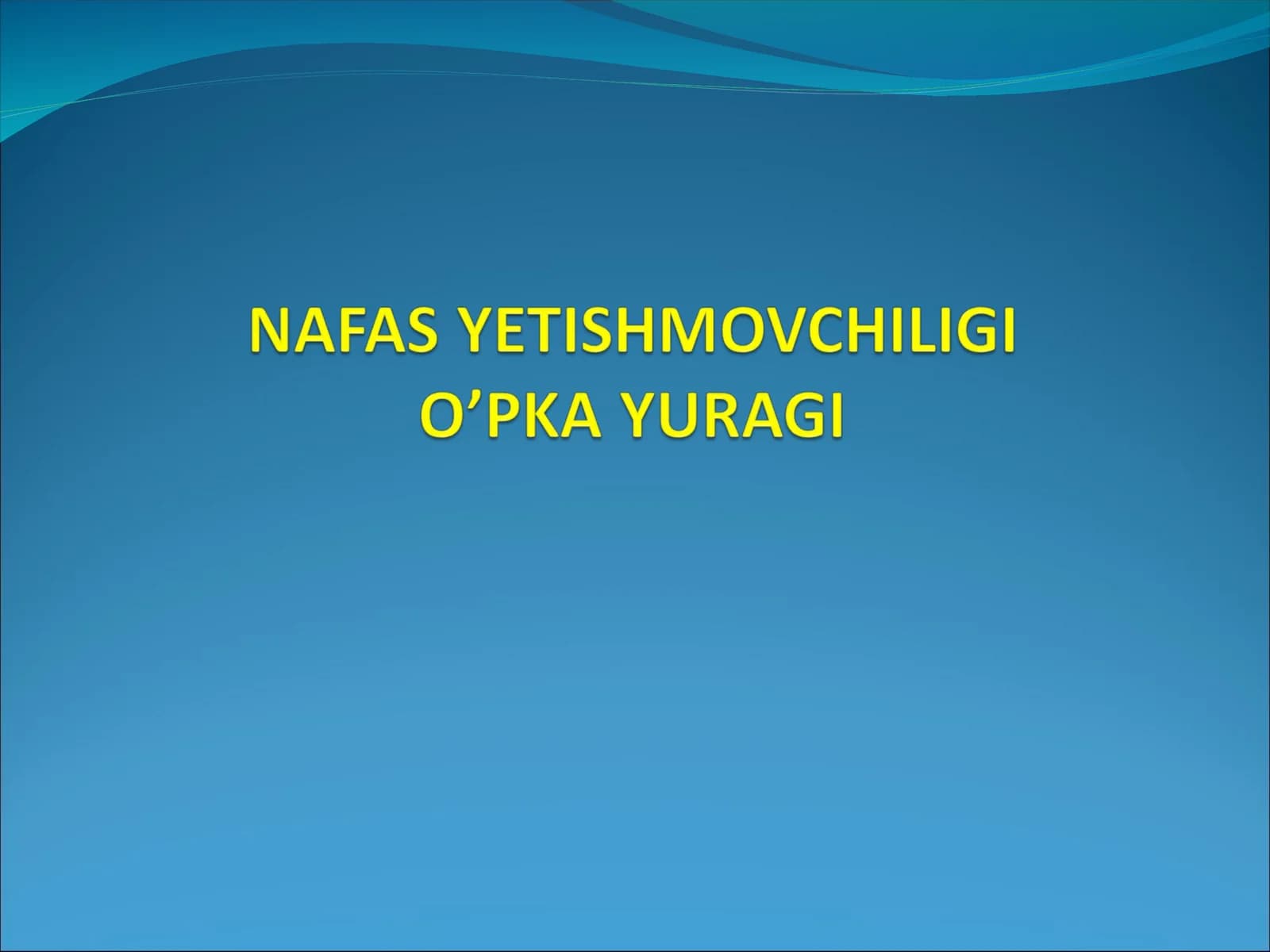 Nafas yetishmovchiligi (NE)