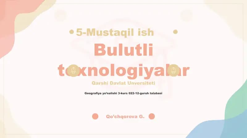 Bulutli texnologiyalar