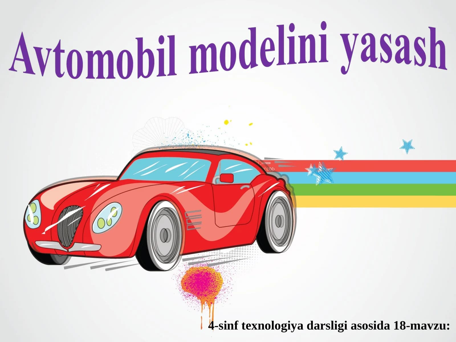 4-sinf texnologiya darsligi asosida 18-mavzu: Mexanizm va mashinalar