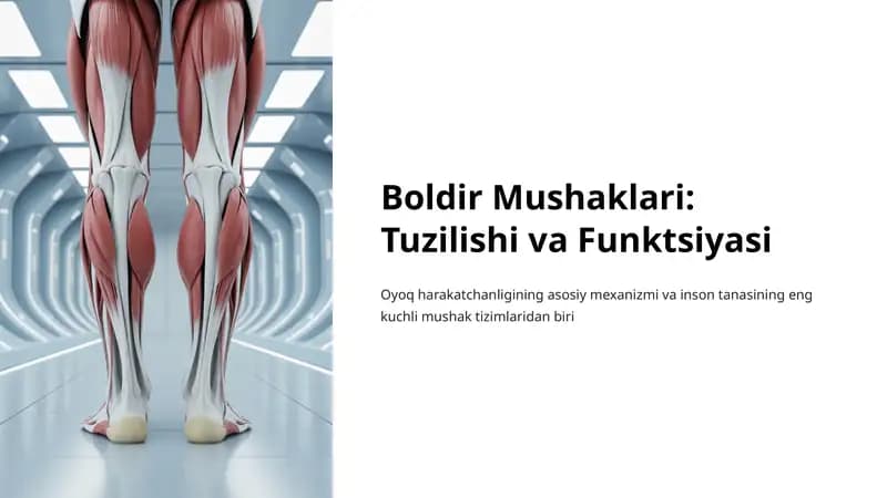Boldir Mushaklari: Tuzilishi va Funktsiyasi