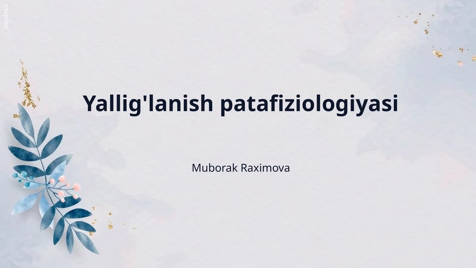 Yallig'lanish patafiziologiyasi