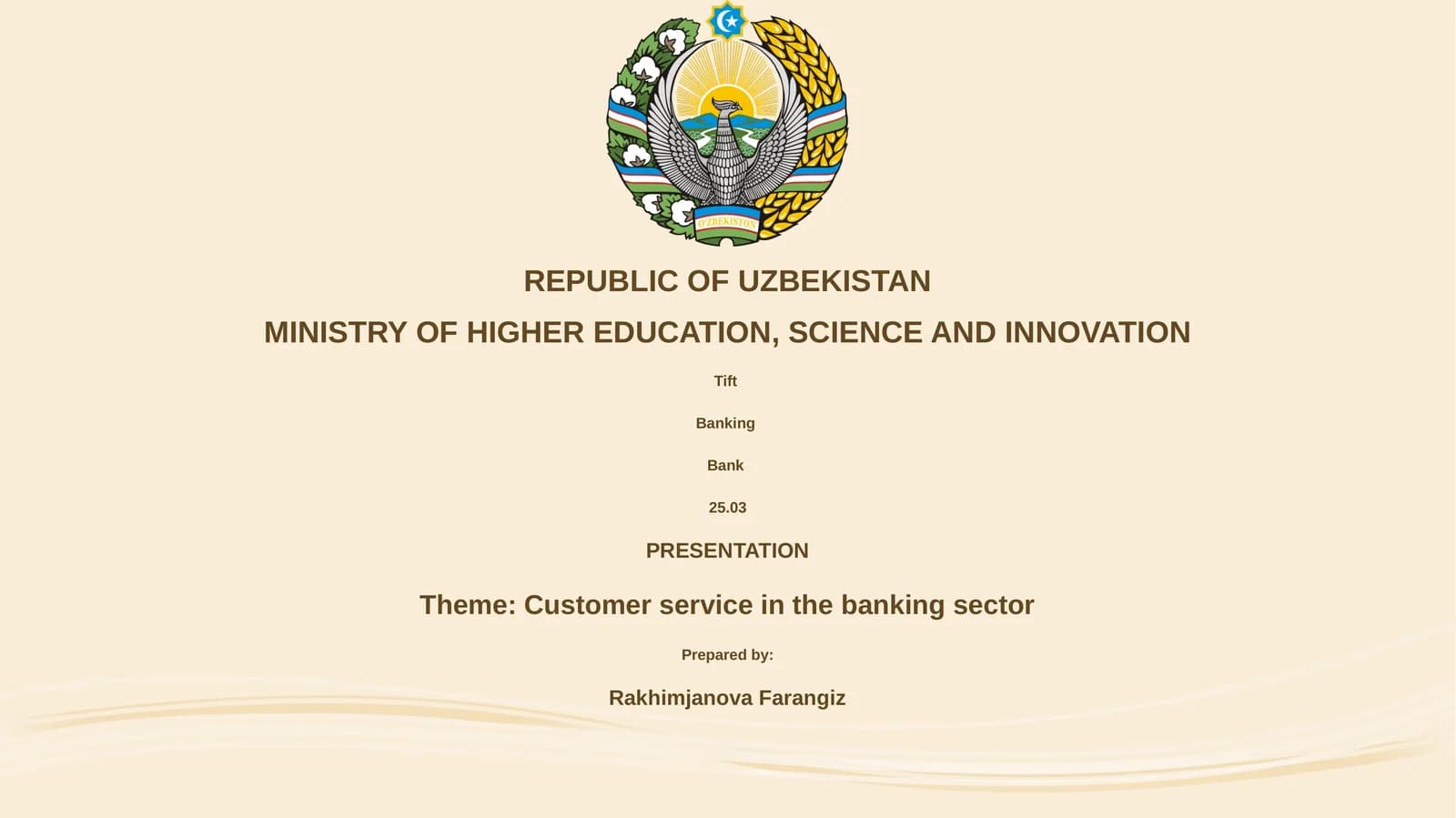 Customer service in the banking sector