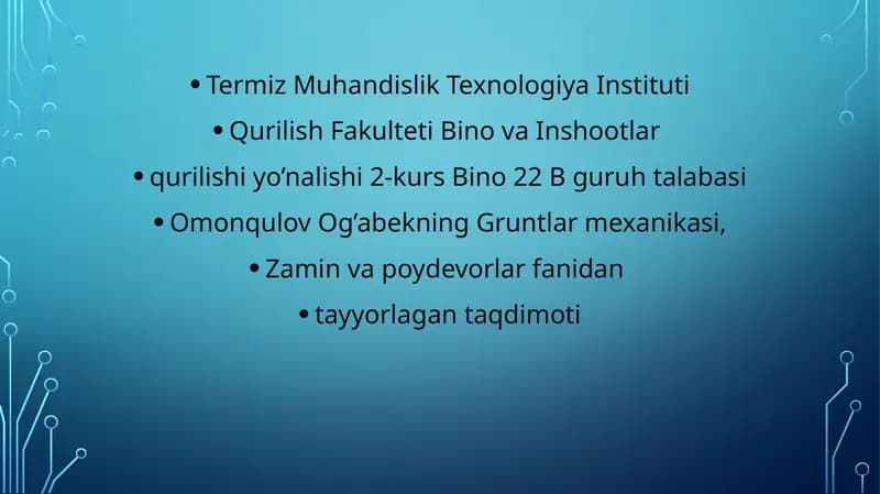 QiYalik Turg'unligi