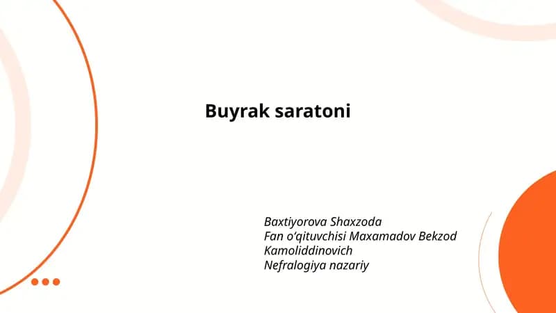 Buyrak saratoni