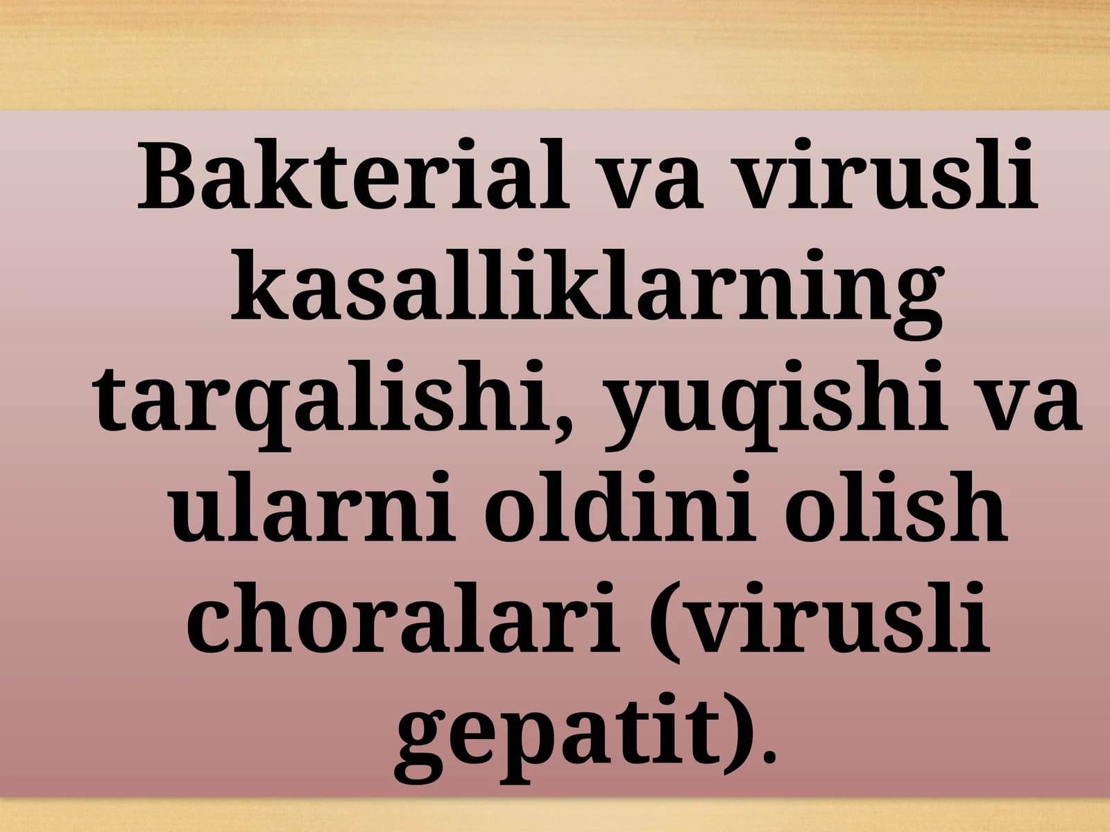 Virusli gepatitlar