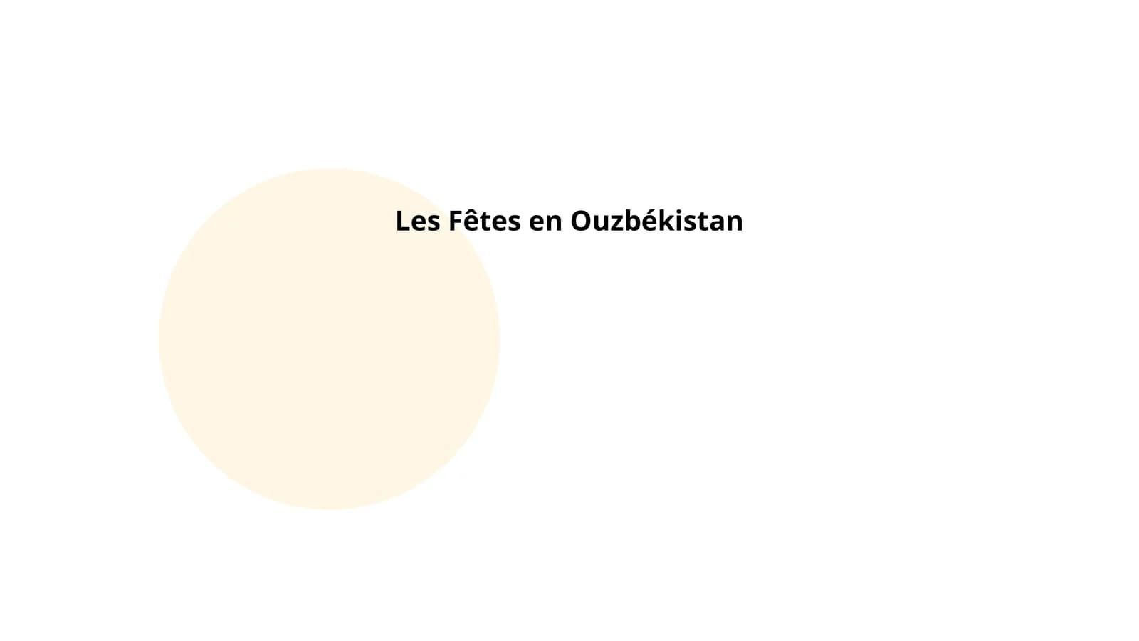 Les Fêtes en Ouzbékistan