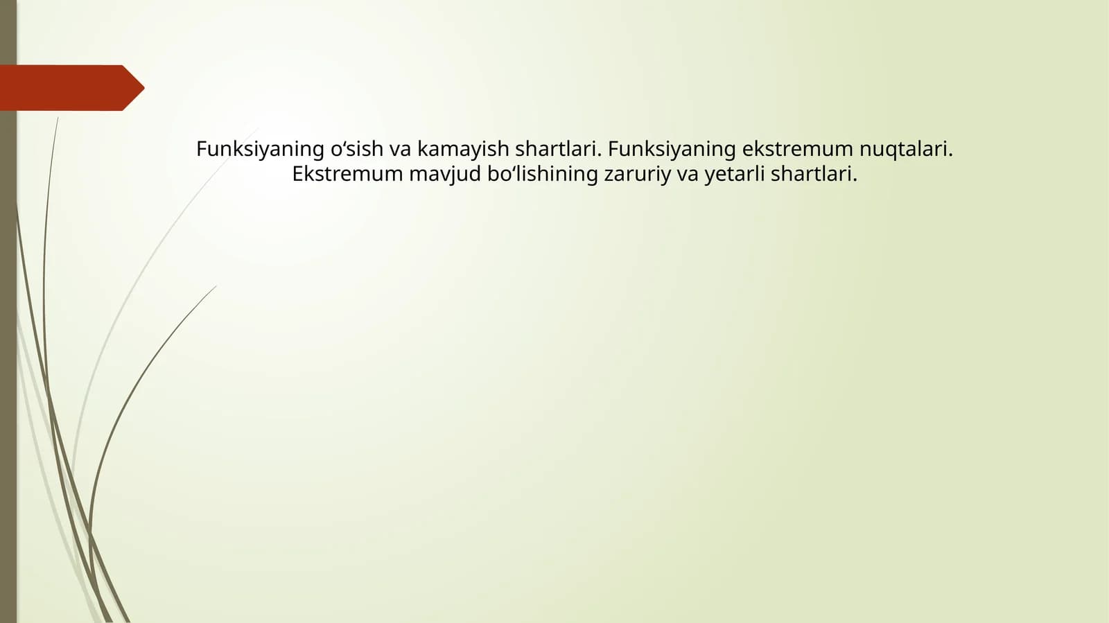 Ekstremum nuqtalar
