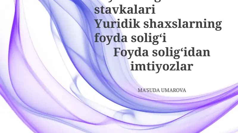 Korporativ daromad solig'i stavkalari