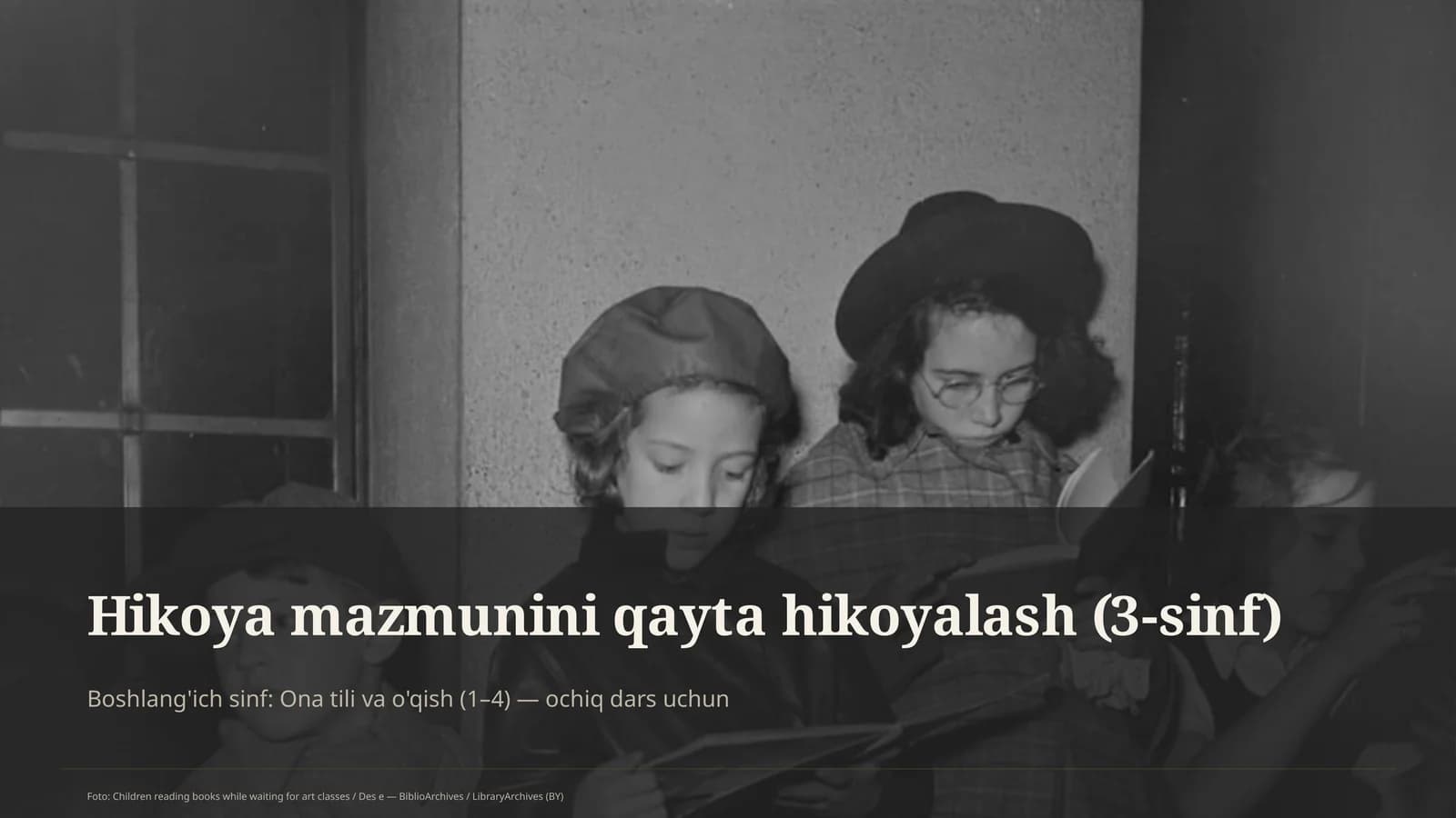 Hikoya mazmunini qayta hikoyalash (3-sinf)