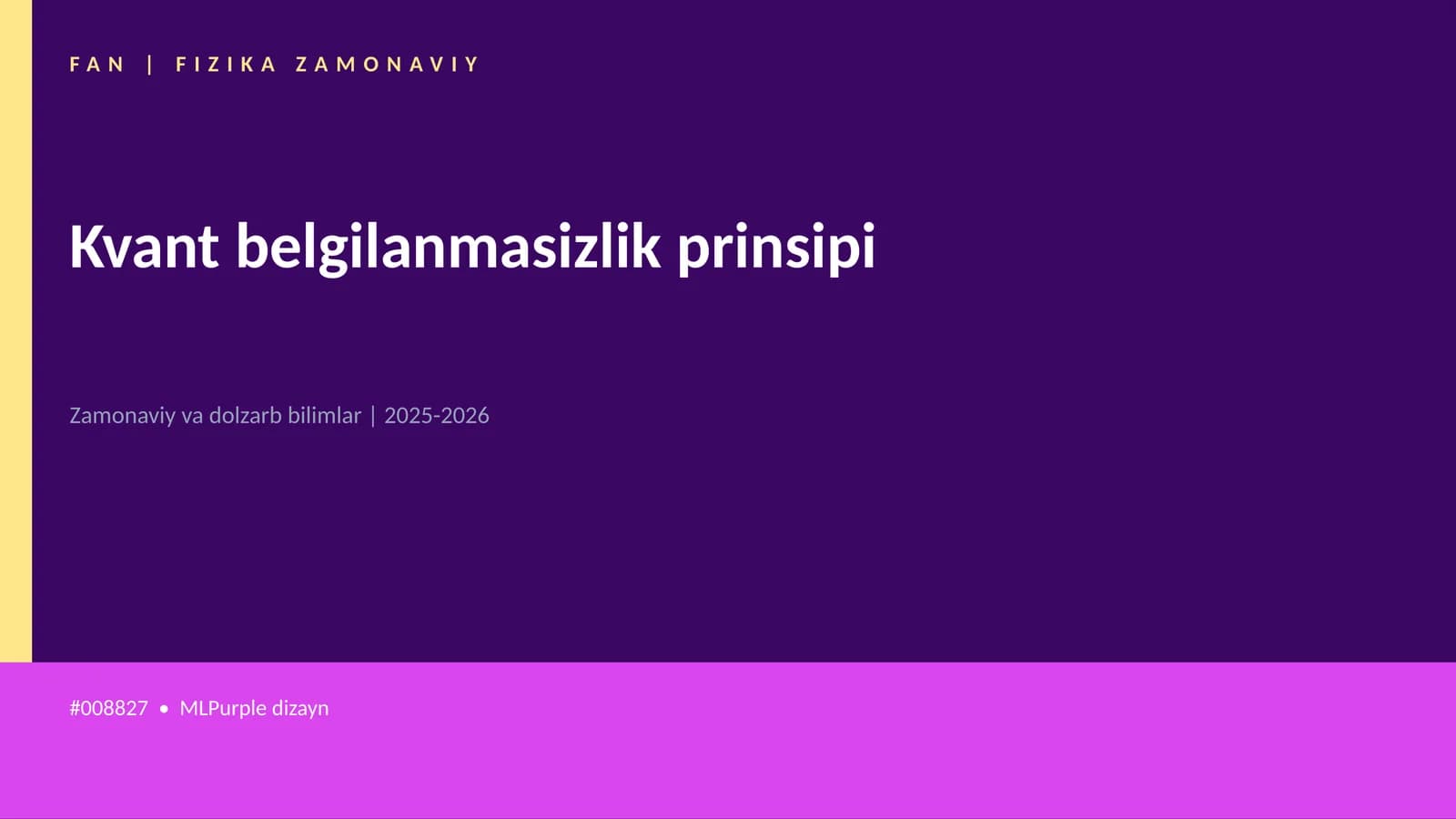Kvant belgilanmasizlik prinsipi