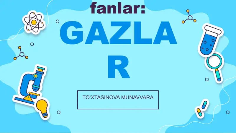 Gazlar