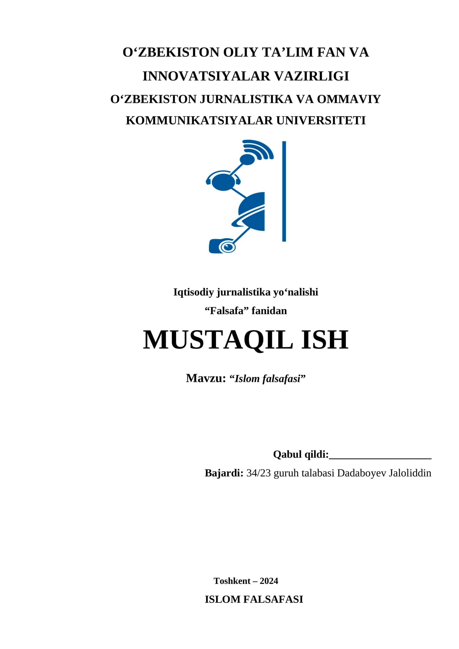 Islom falsafasi