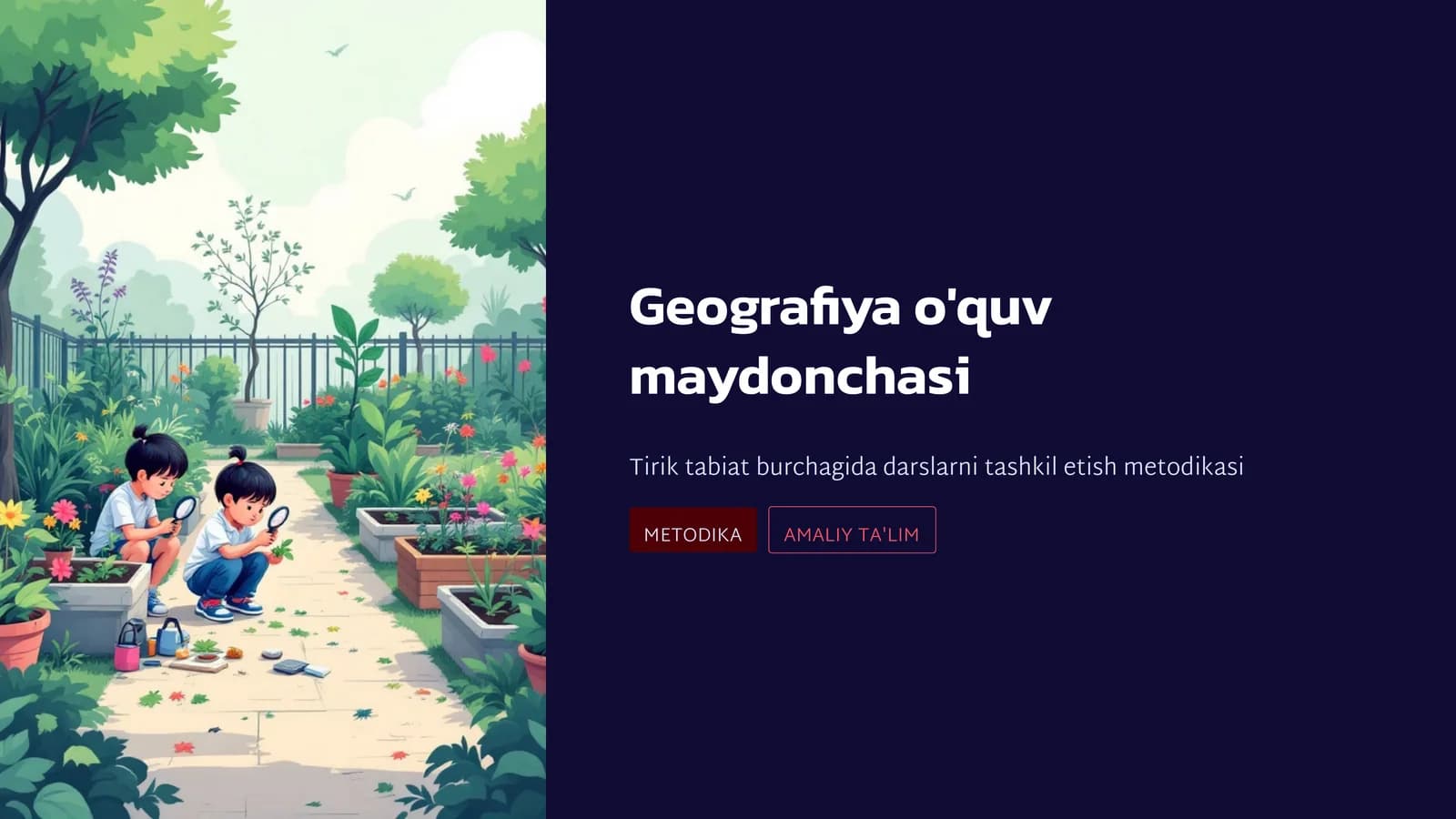 Geografiya o'quv maydonchasi
