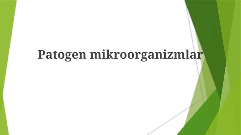Patogenmikroorganizmlar