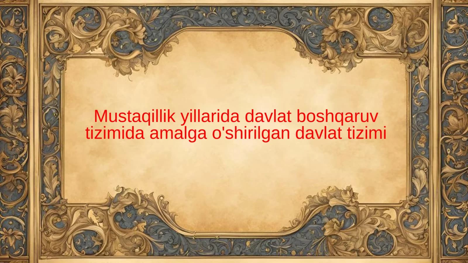 Davlat Tizimi