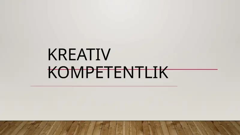 Kreativ Kompetentlik