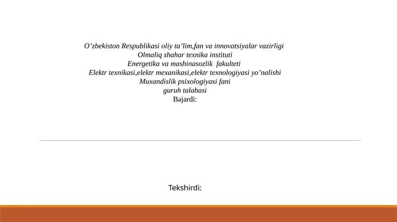 Muhandislik Psixologiyasi
