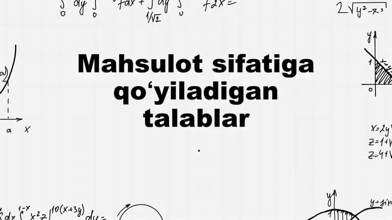 mahsulot sertifikatlash
