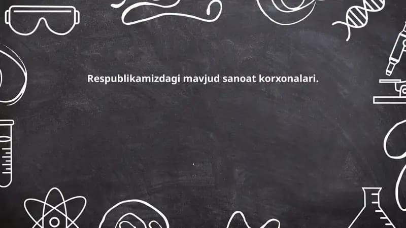 Hududlar bo‘yicha sanoat korxonalarining taqsimoti