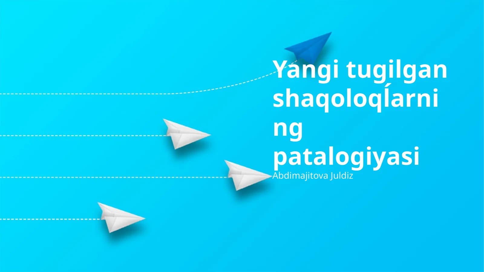 Yangi tugilgan shaqoloqĺarning patalogiyasi