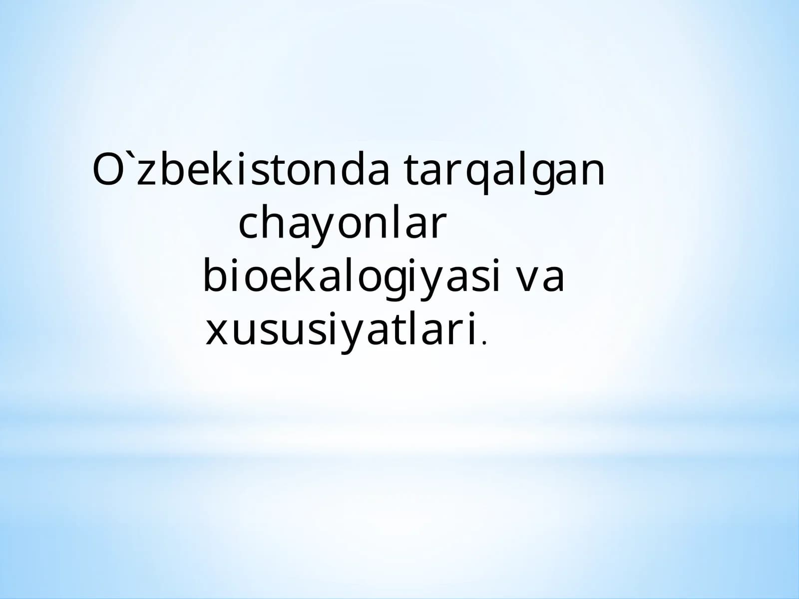 O`zbekistonda darqalgan chayonlar