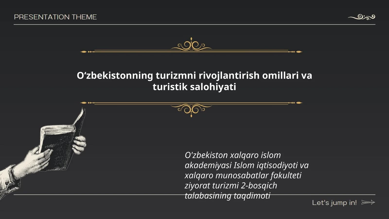 Ziyorat turizmi 2-bosqich talabasining taqdimoti