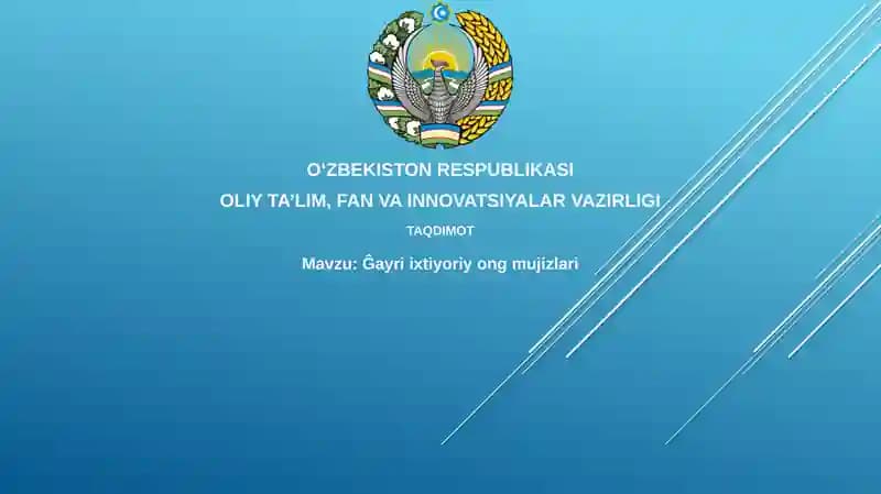 Ongning beixtiyoriy mo'jizalari