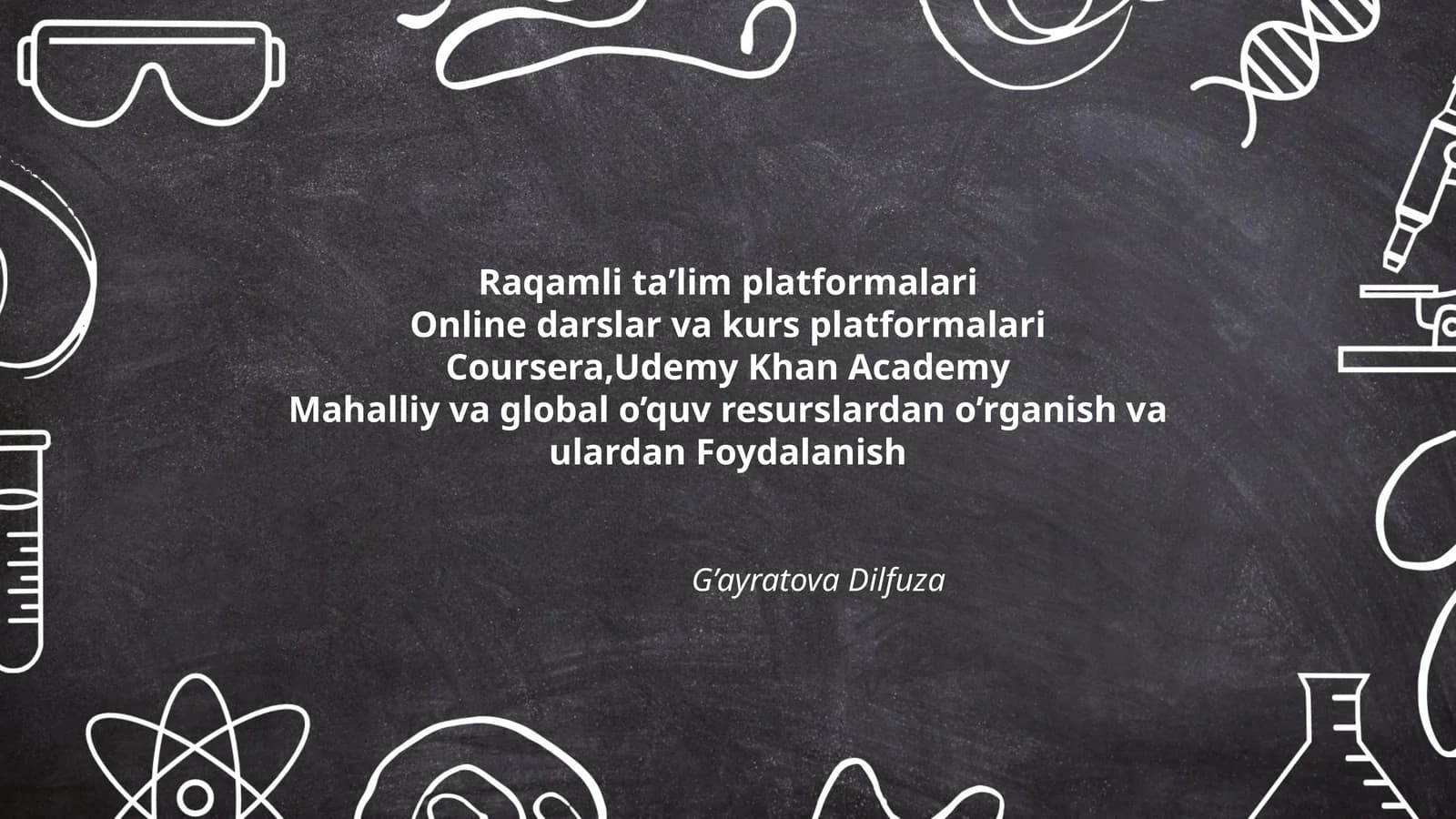 Raqamli ta’lim platformalari