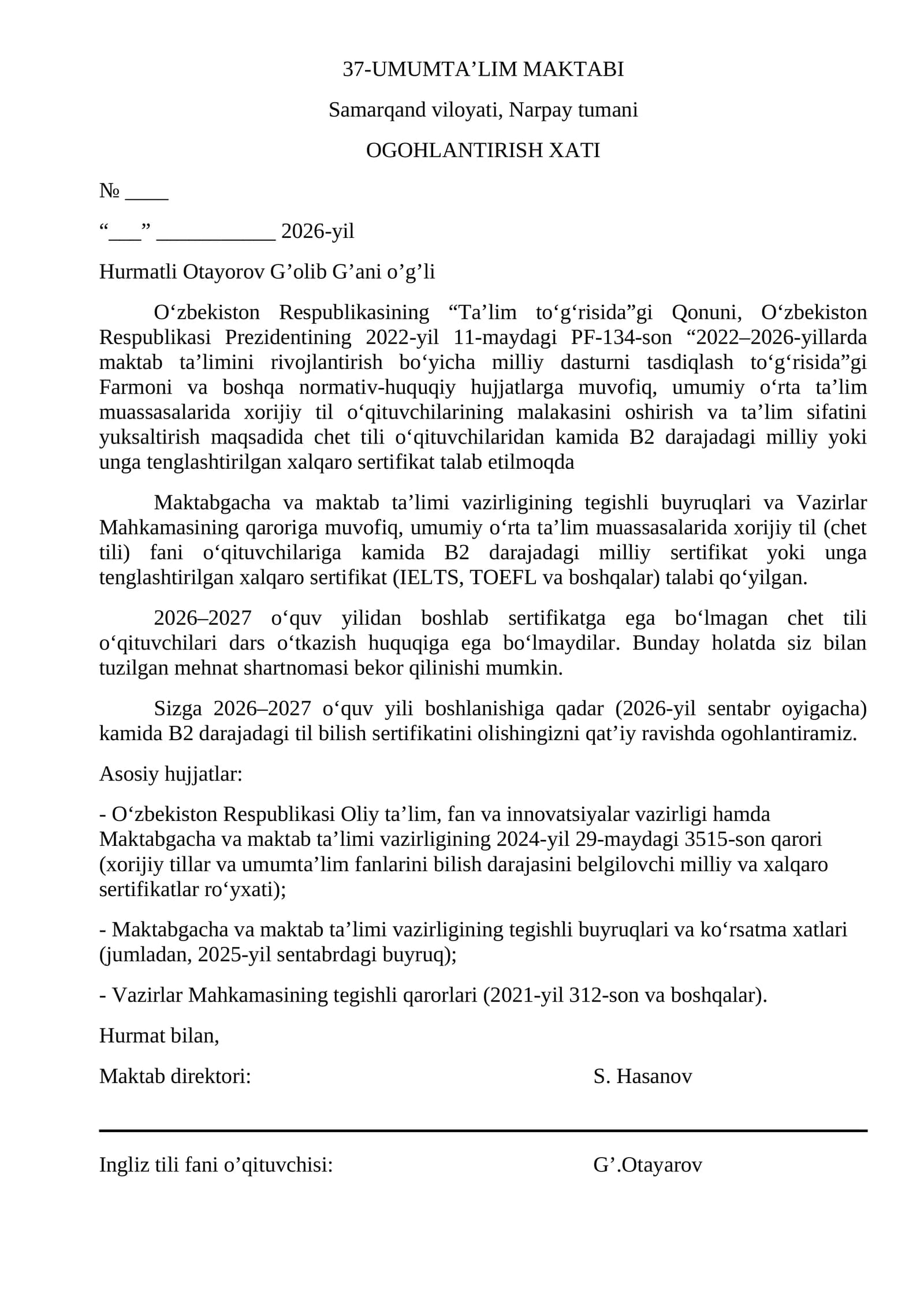 37-UMUMTA’LIM MAKTABI