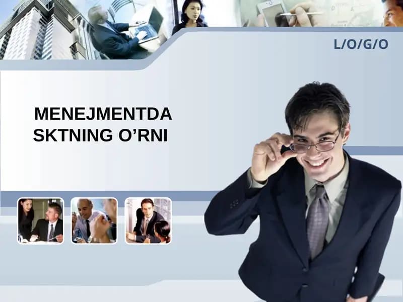 MENEJMENTDA SKTNING O’RNI