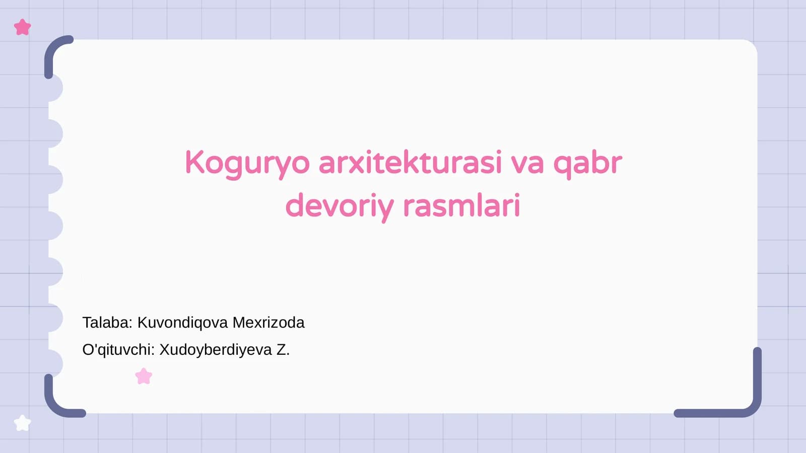 Ko‘g‘uryo arxitekturasi va qabr devoriy rasmlari