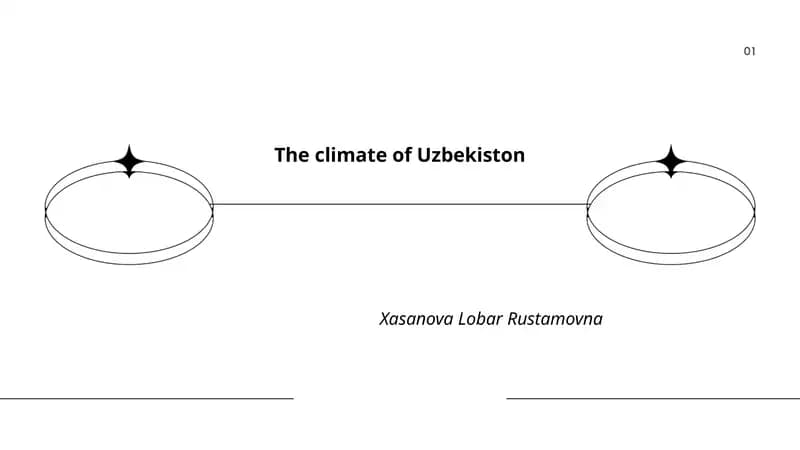 The climate of Uzbekiston