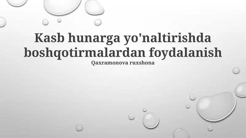 Qaxramonova ruxshona