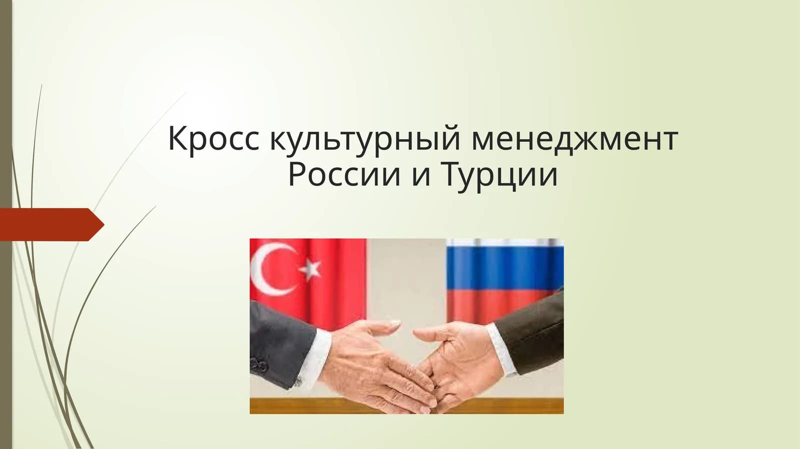 Кросс культурный менеджментРоссии и Турции