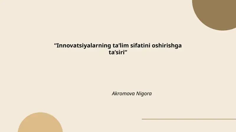 Raqamli ta'lim platformalarining ta'lim sifatini oshirishga ta'siri