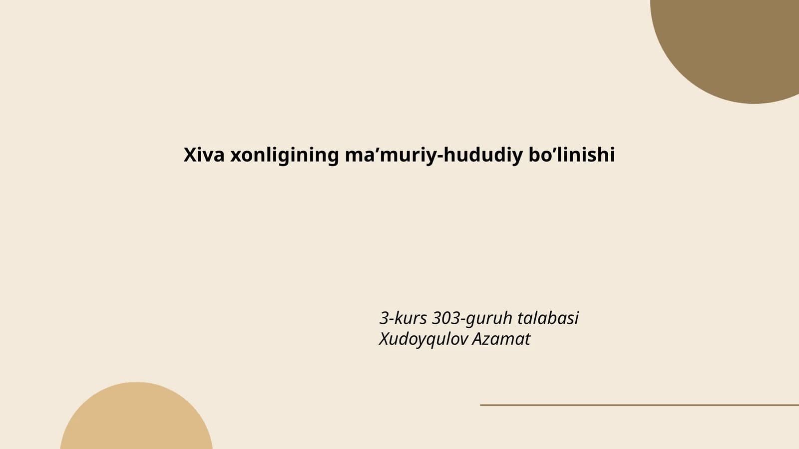Xiva xonligining maʼmuriy-hududiy boʼlinishi