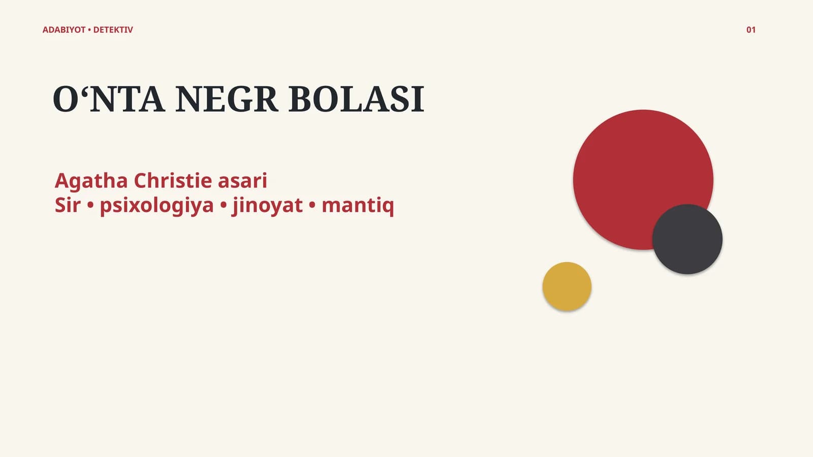 O‘NTA NEGR BOLASI