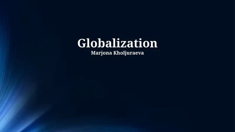 Globalization