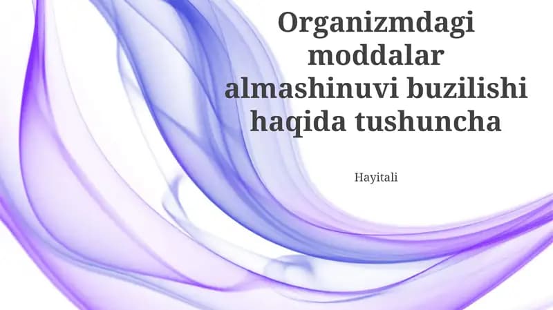 Oqsil almashinuvi buzilishlari