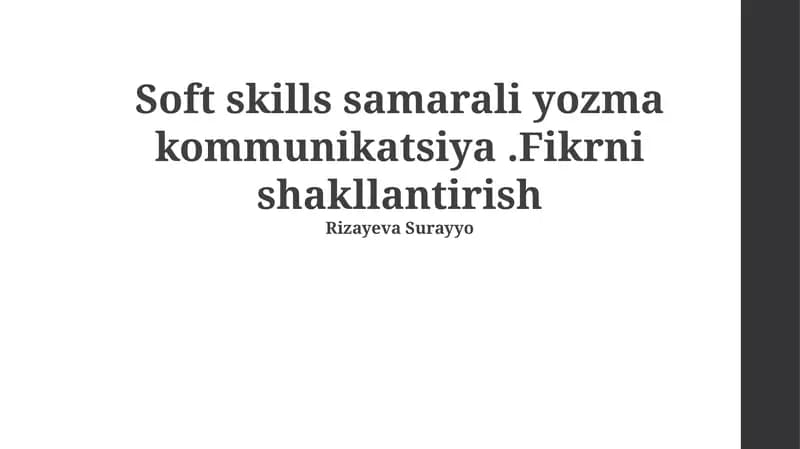 Samarali xat yozish strategiyalari