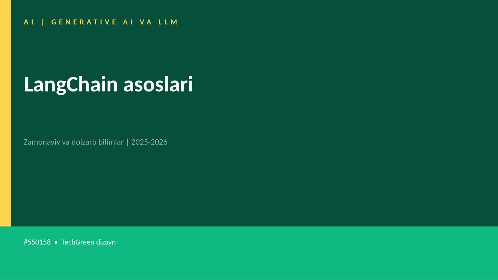 LangChain asoslari