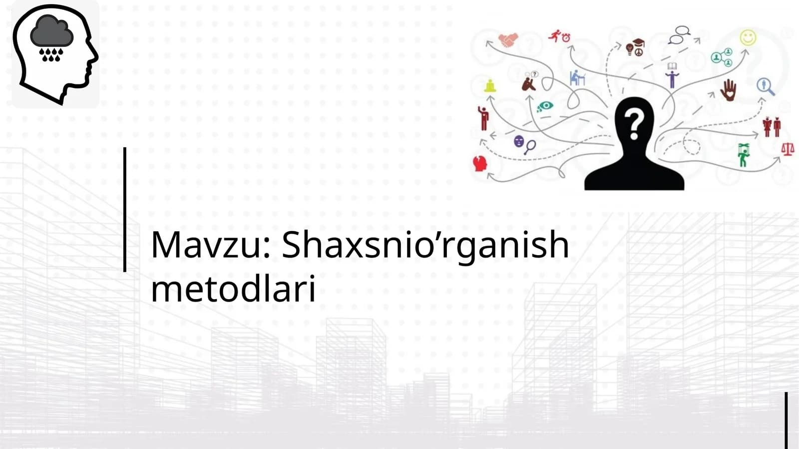 Shaxsnio’rganishmetodlari