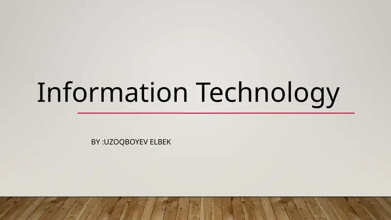 Information Technology
