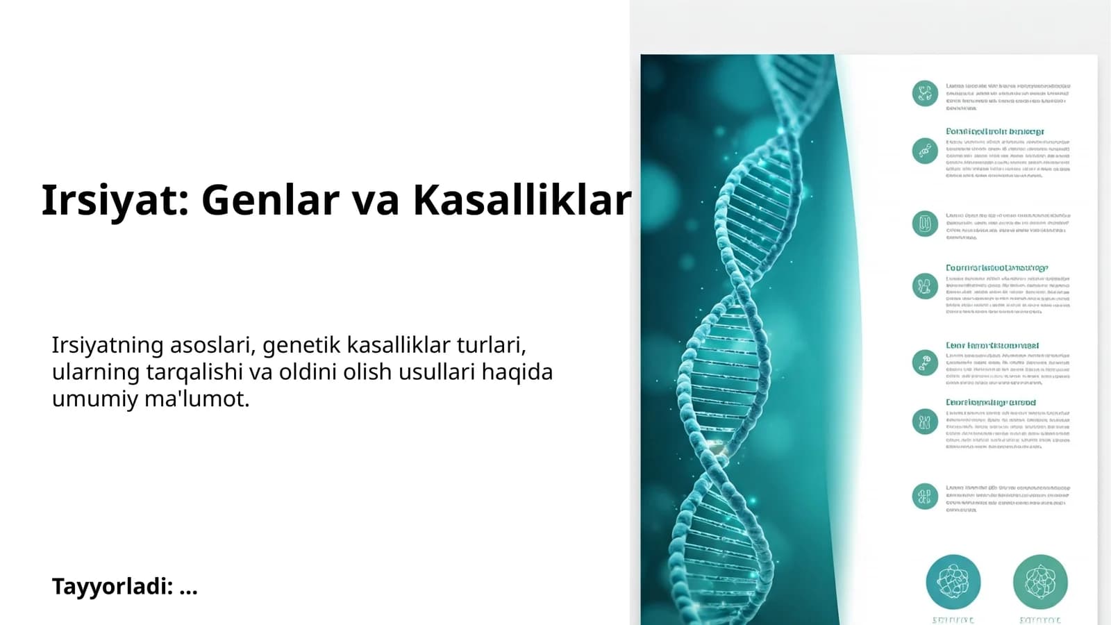 Irsiyat: Genlar va Kasalliklar
